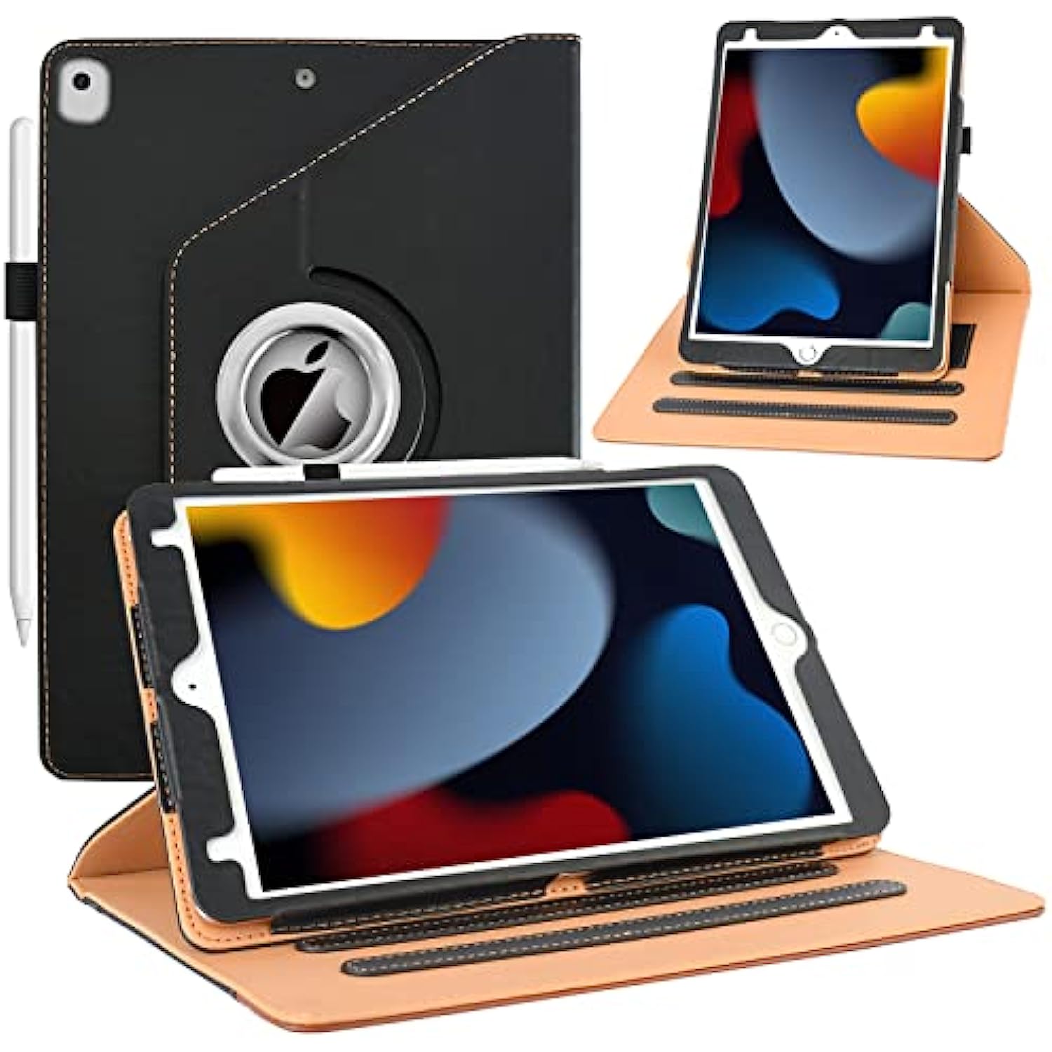 360 Degree Rotating Multi-Angle Viewing Stand for iPad 9th/ 8th/ 7th Generation