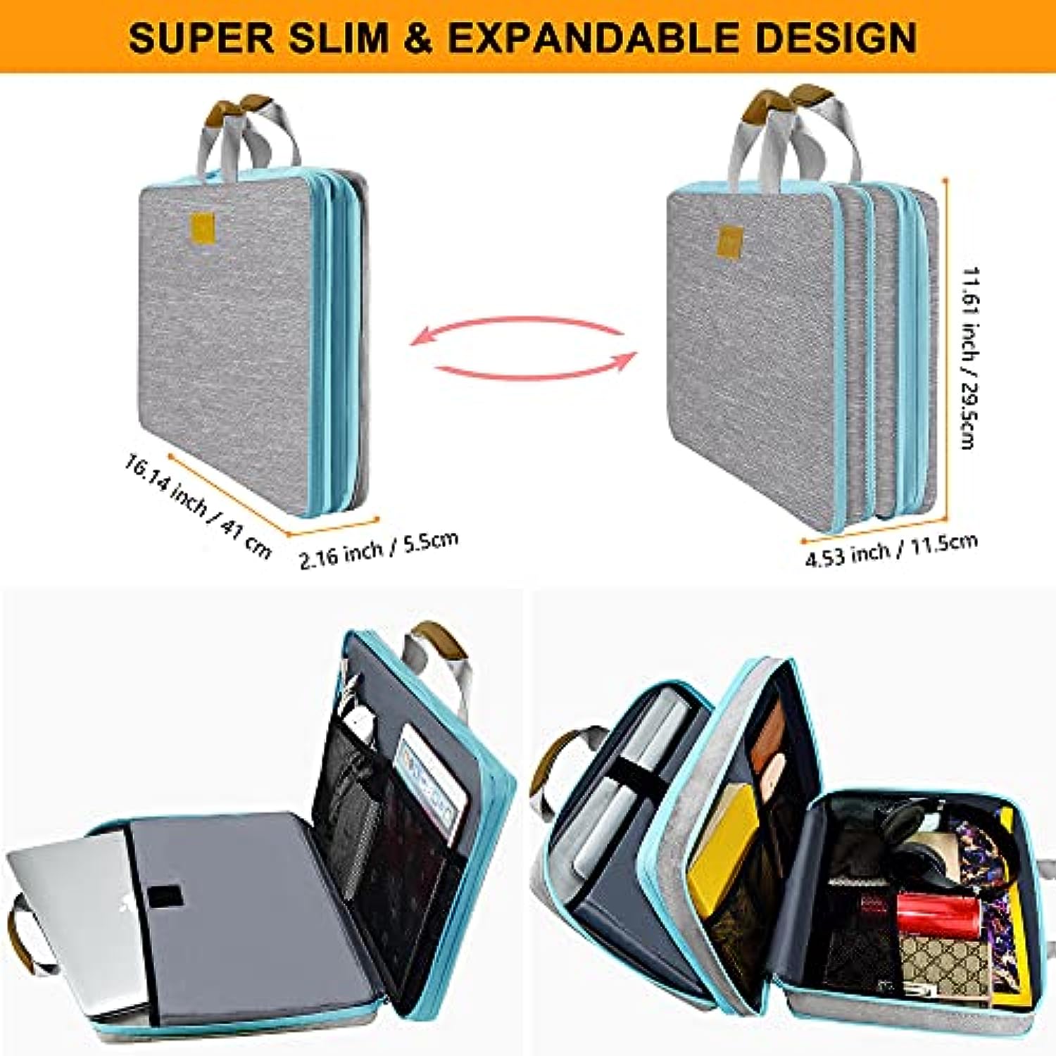 Expandable Laptop Case for 13-15.6 Laptops