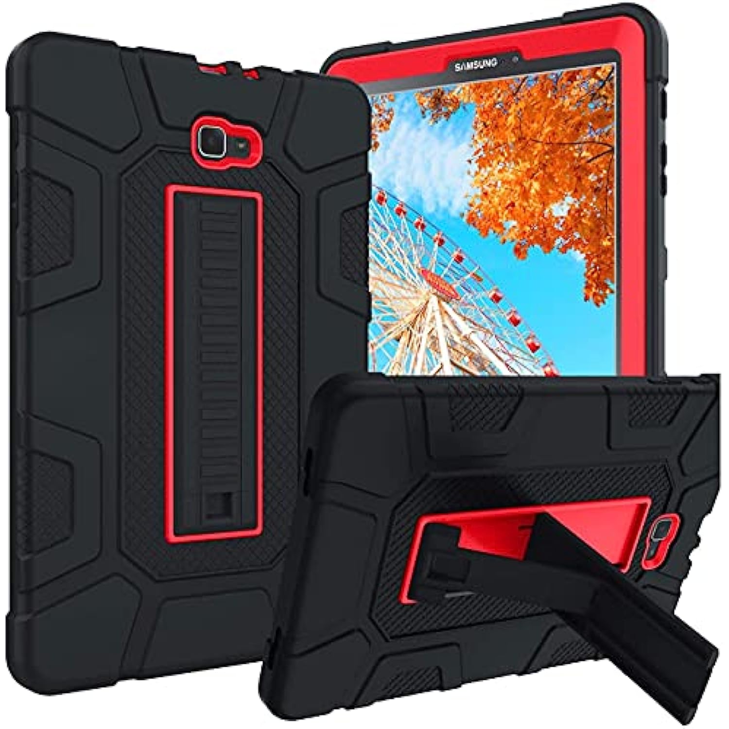 3 in 1 Heavy Duty Rugged Shockproof Protective Anti-Scratch Case Compatible with Samsung Galaxy Tab A 10.1 2016 Case SM-T580 T585 T587