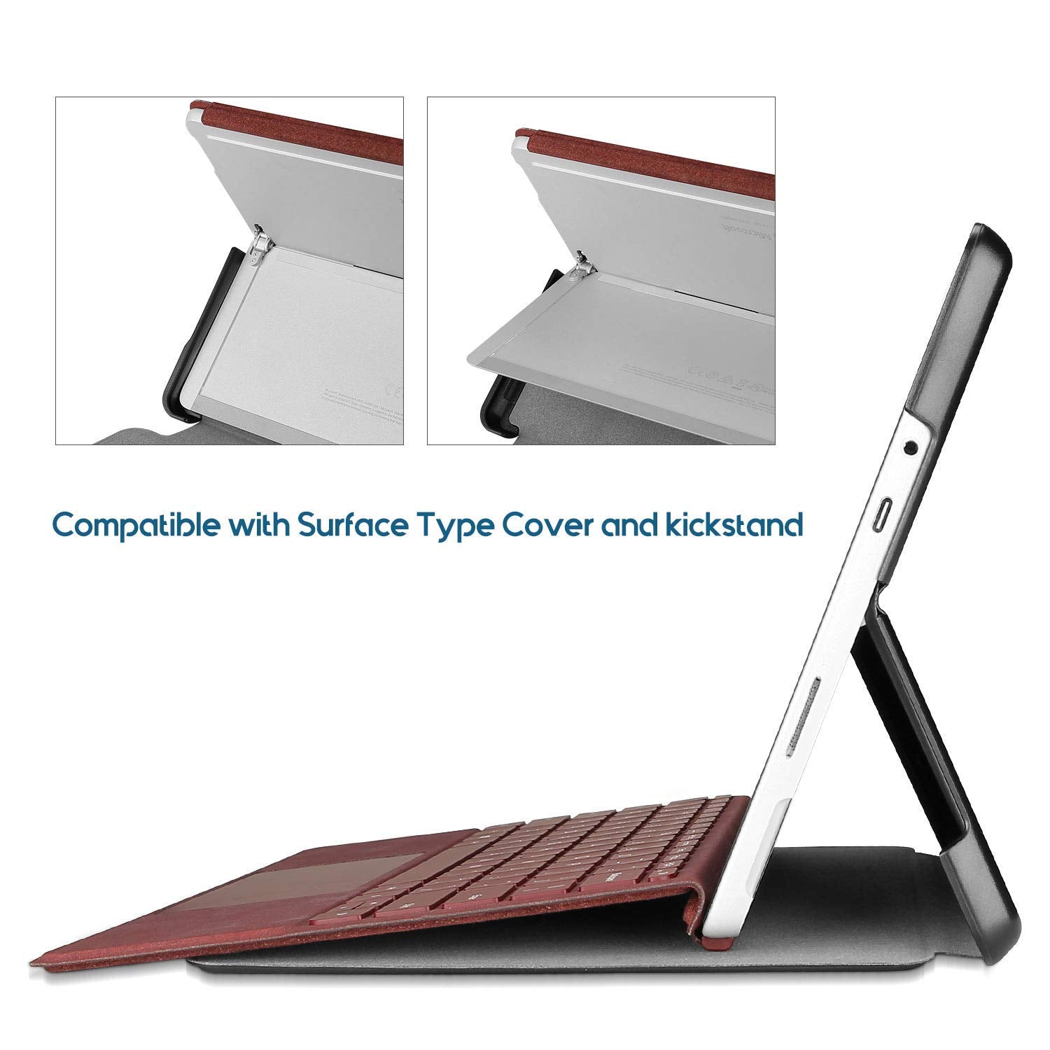 New Procase Protective Case Bundle With Keyboard Case For Surface Go 3 2021 / Surface Go 2 2020 / Surface Go 2018