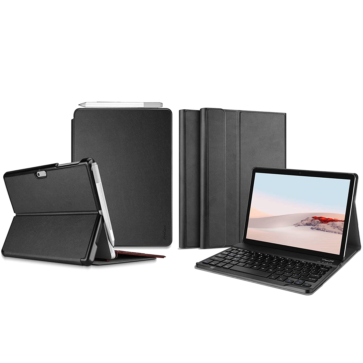 New Procase Protective Case Bundle With Keyboard Case For Surface Go 3 2021 / Surface Go 2 2020 / Surface Go 2018