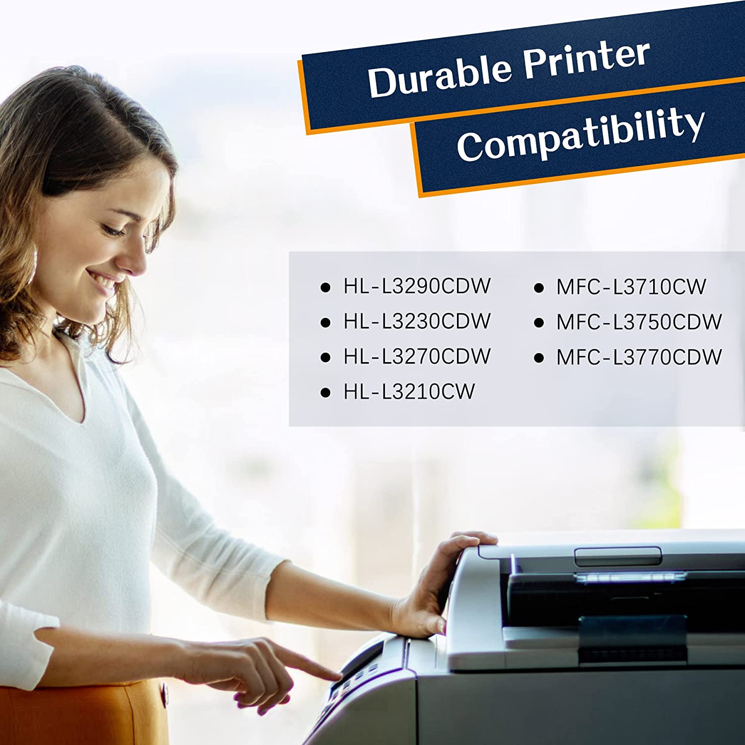Compatible Toner-Cartridge Replacement For Brother Tn227 Tn227Bk Tn-227 Tn223 Tn223Bk For Mfc-L3750Cdw Hl-L3210Cw Hl-L3290Cd Hl-L3230Cdw Mfc-L3770Cdw Toner (Tn2..