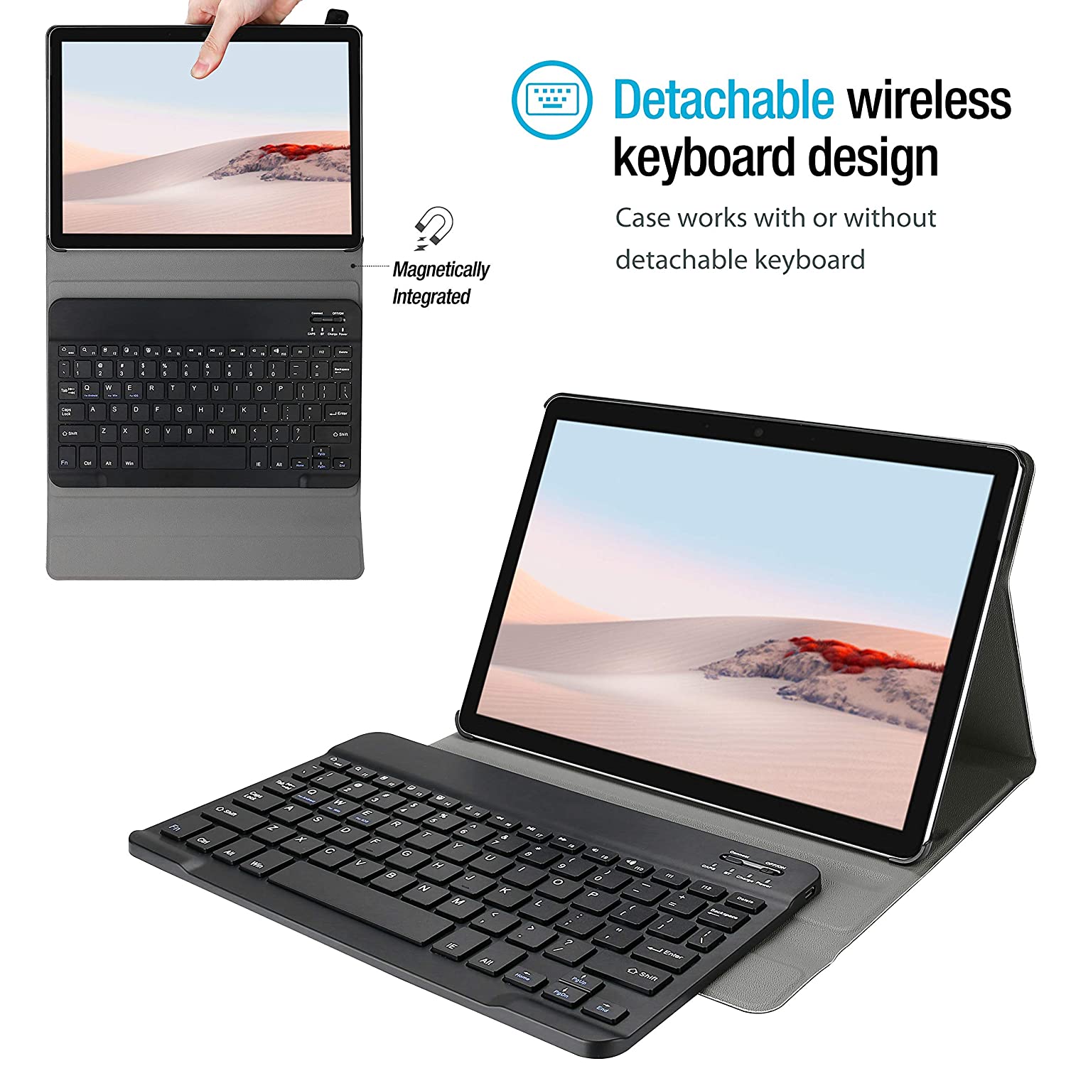 New Procase Protective Case Bundle With Keyboard Case For Surface Go 3 2021 / Surface Go 2 2020 / Surface Go 2018