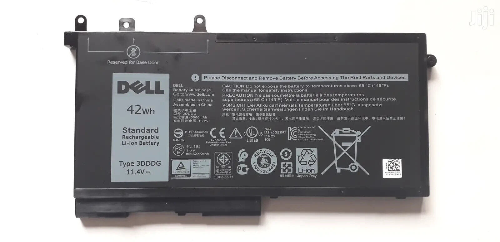 Dell 3DDDG 3-Cells 42Wh Laptop Battery for Latitude 5280 5288 Precision 3530 3520