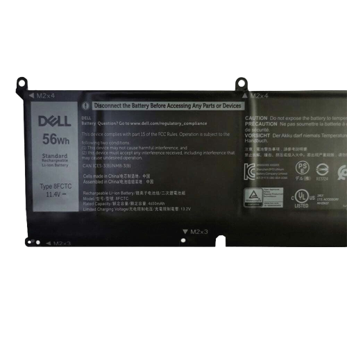 Dell 8FCTC 08FCTC 3-Cells 56Wh Laptop Battery for XPS 15 9500 P8P1P DVG8M 69KF2