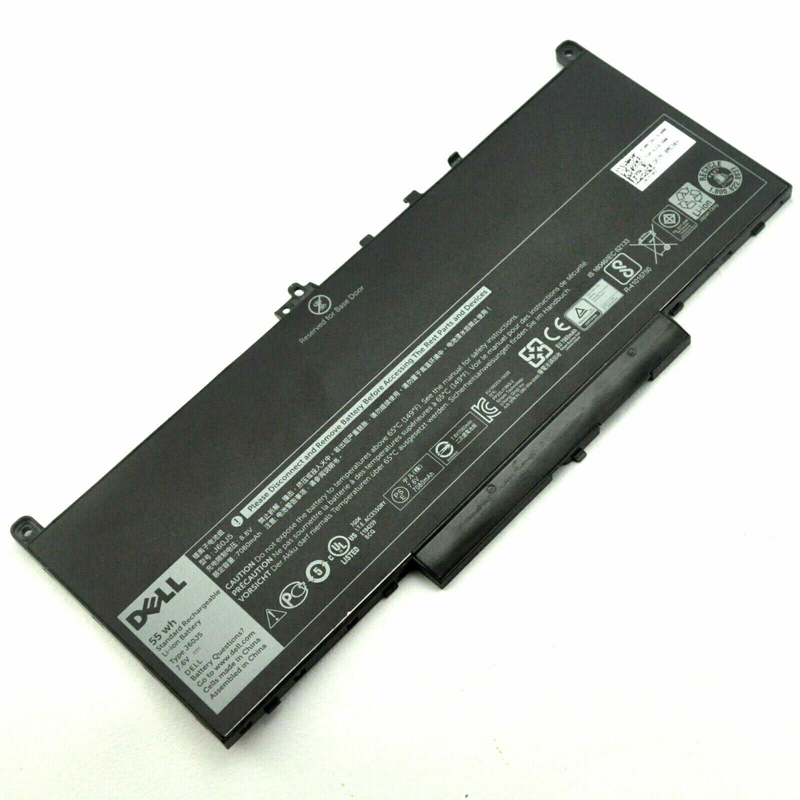 Dell J60J5 0J60J5 4-Cells 55Wh Laptop Battery for E7470 E7270 MC34Y