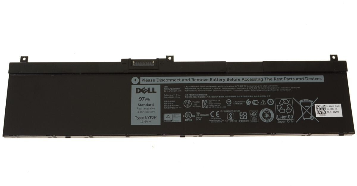 Dell NYFJH 0NYFJH 6-Cells 97Wh Laptop Battery for Precision 7530 7730 7540 7740