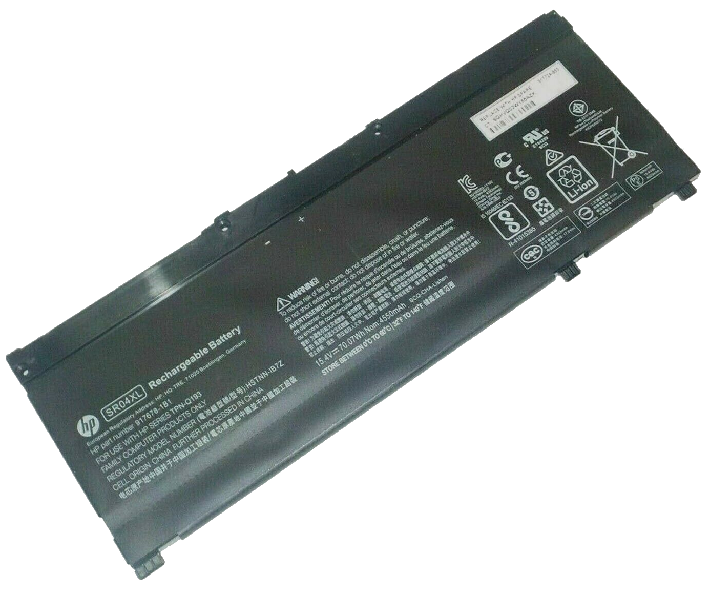 HP SR04XL 4-Cells 70.07Wh Laptop Battery for HP 15 2018 15-dc0xxx 15-dc0000 15-dc1xxx