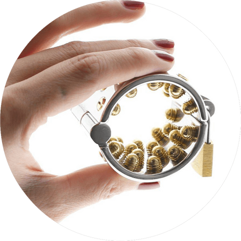 Femdom CBT device - Kali's Teeth bracelet