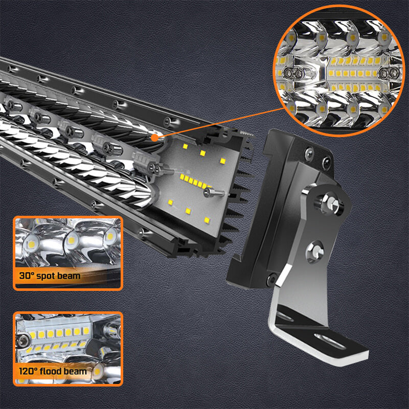 Epiccross 50 inch 936W 3 Rows Combo Beam LED Light Bar for Trucks