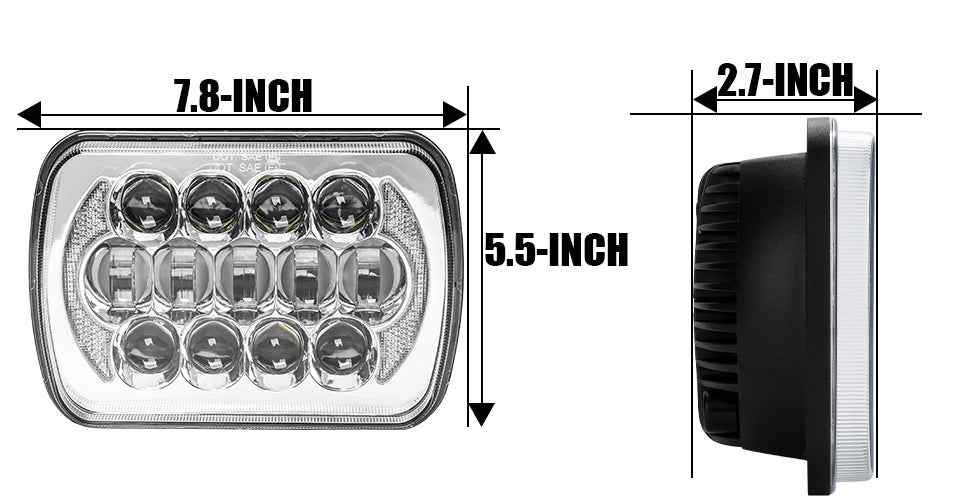 best 5x7 led headlights for Ford E-350 Econoline