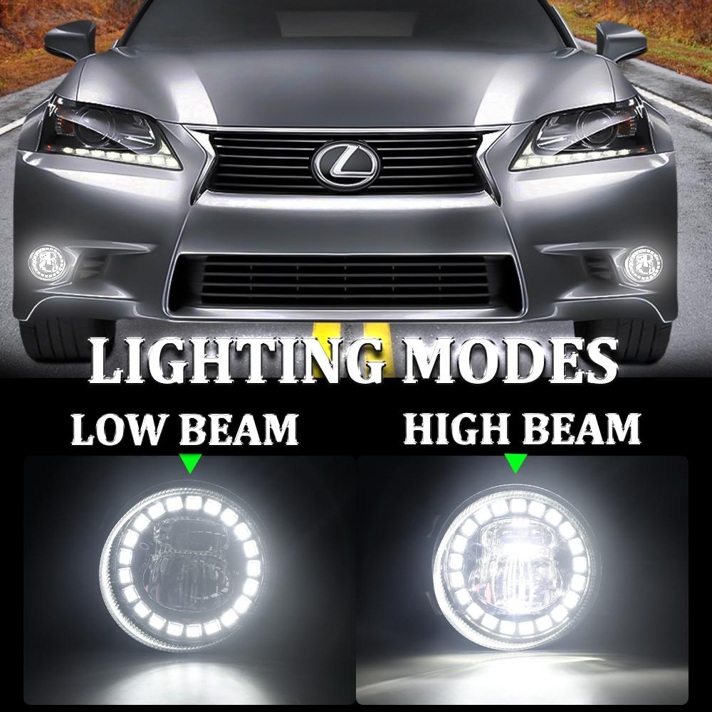 Epiccross LED Fog Light Clock Design with DRL for Toyota Lexus