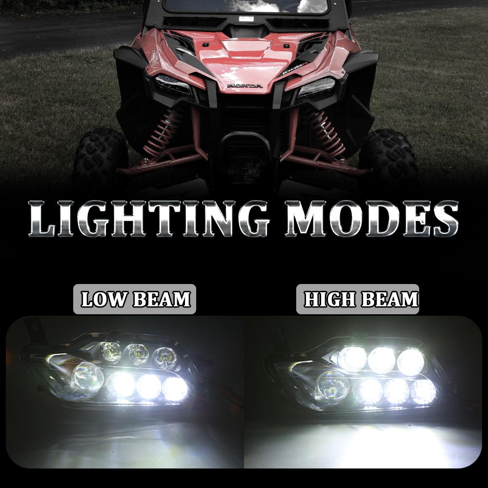 Epiccross LED Headlights Kit for Honda Rancher 420 Foreman Pioneer