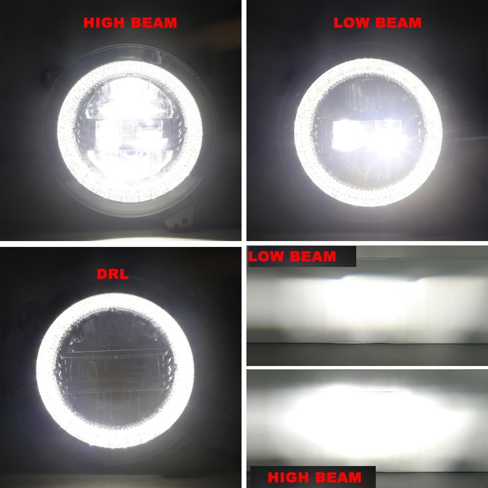 9 pouces High Low Beam LED Diamond Phares DRL pour Jeep Wrangler JL