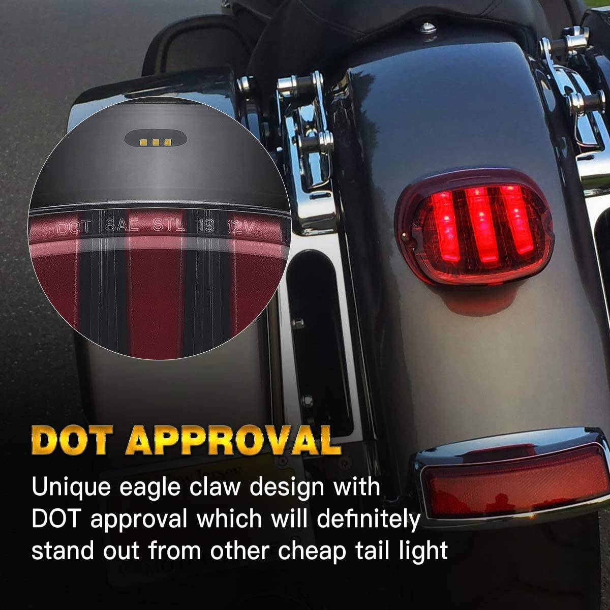 LED Tail Lights Brake Running Turn Signal Lights for Harley Davidson