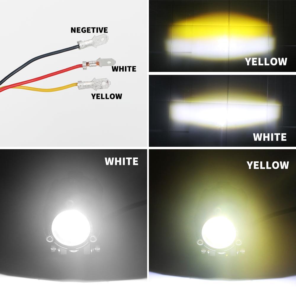 Epiccross Mini LED Spot Conduite Antibrouillard Double Faisceau Auxiliaire Lumière