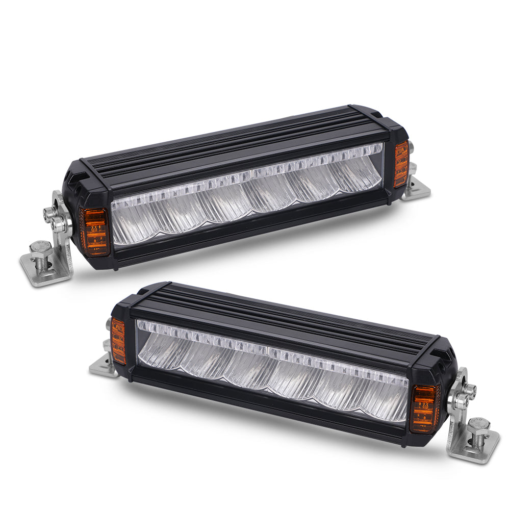 7 "-52" Combo Beam CREE LED Light Bar avec DRL Orange Turning Light