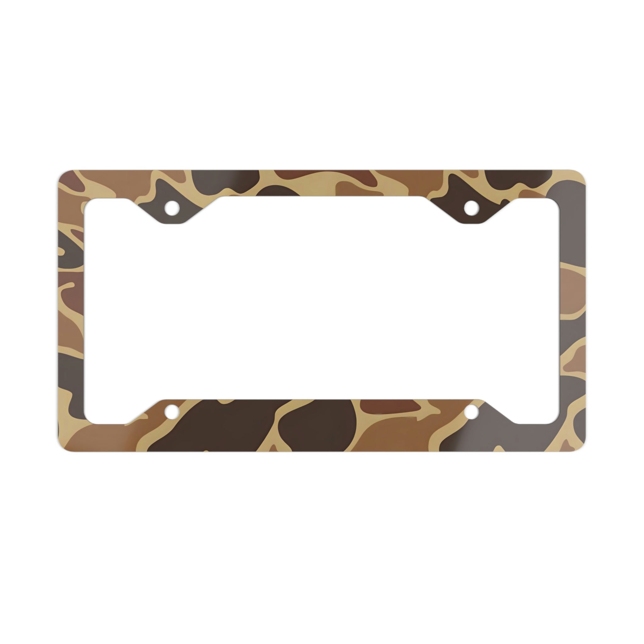 Vintage Duck Camo License Plate Frame