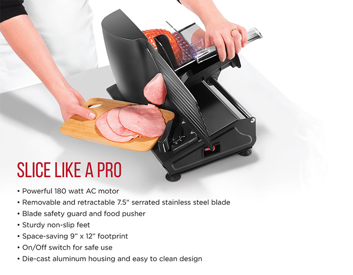 Die-Cast Electric Deli Slicer