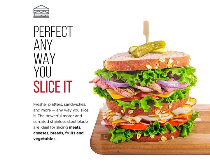 Die-Cast Electric Deli Slicer