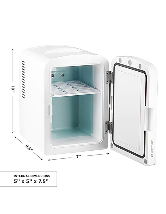 Portable Mirrored Beauty Fridge