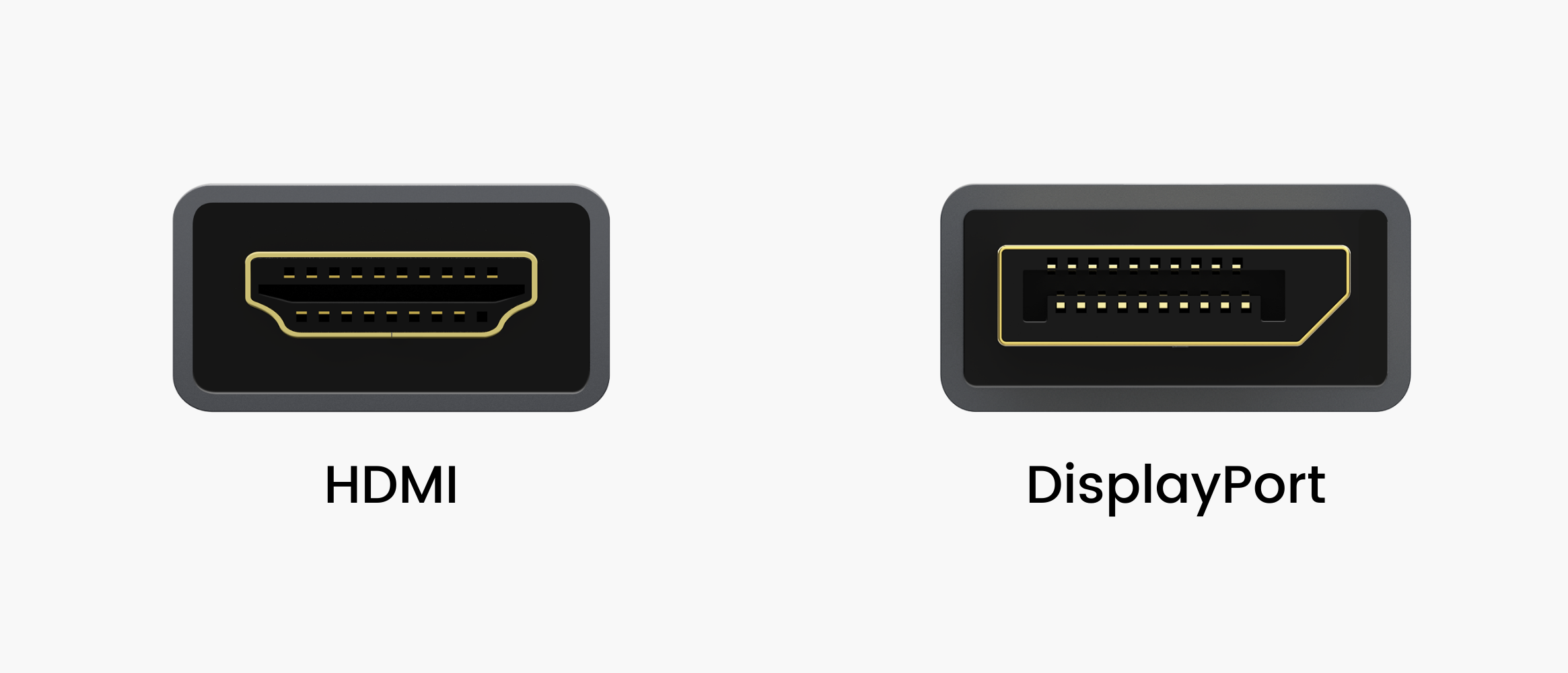 Forme de HDMI et DisplayPort