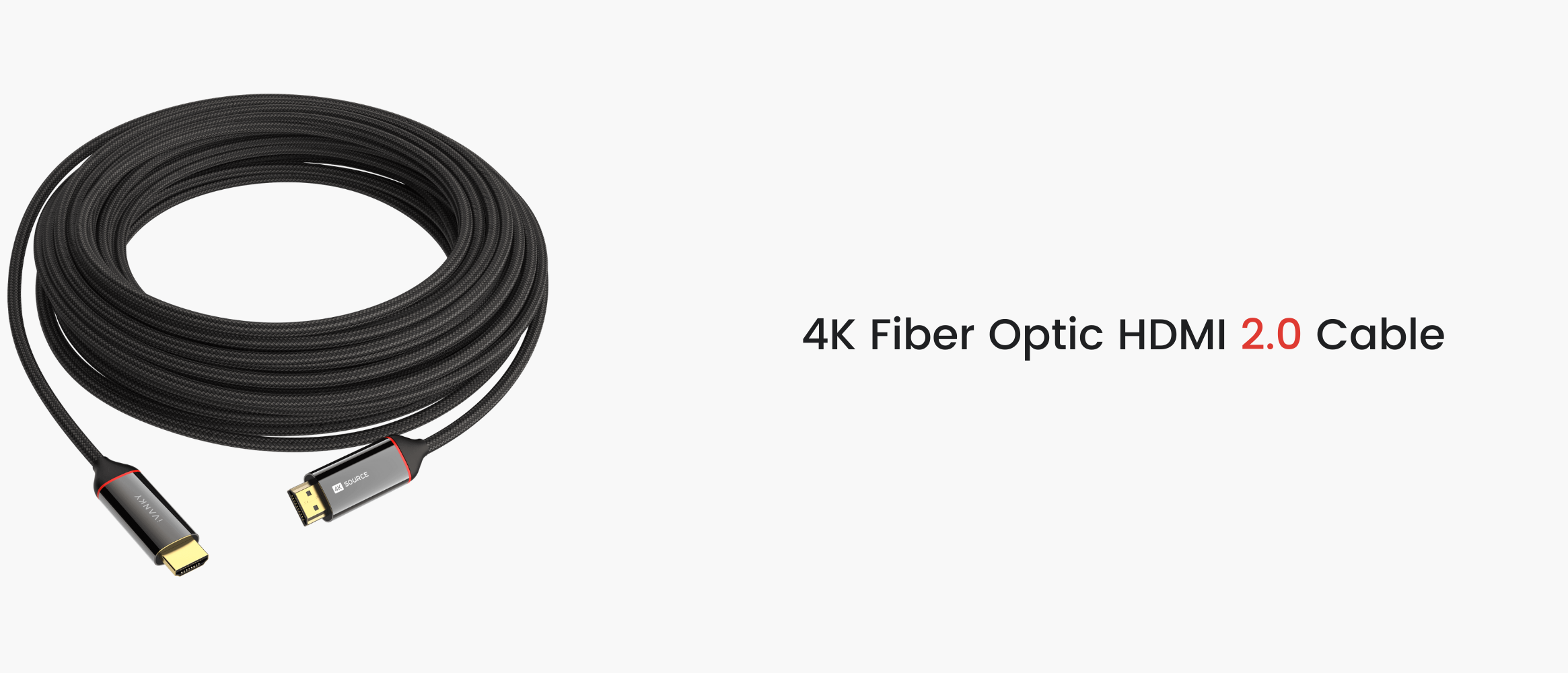 Cavo HDMI 2.0 in fibra ottica 4K - intrecciato