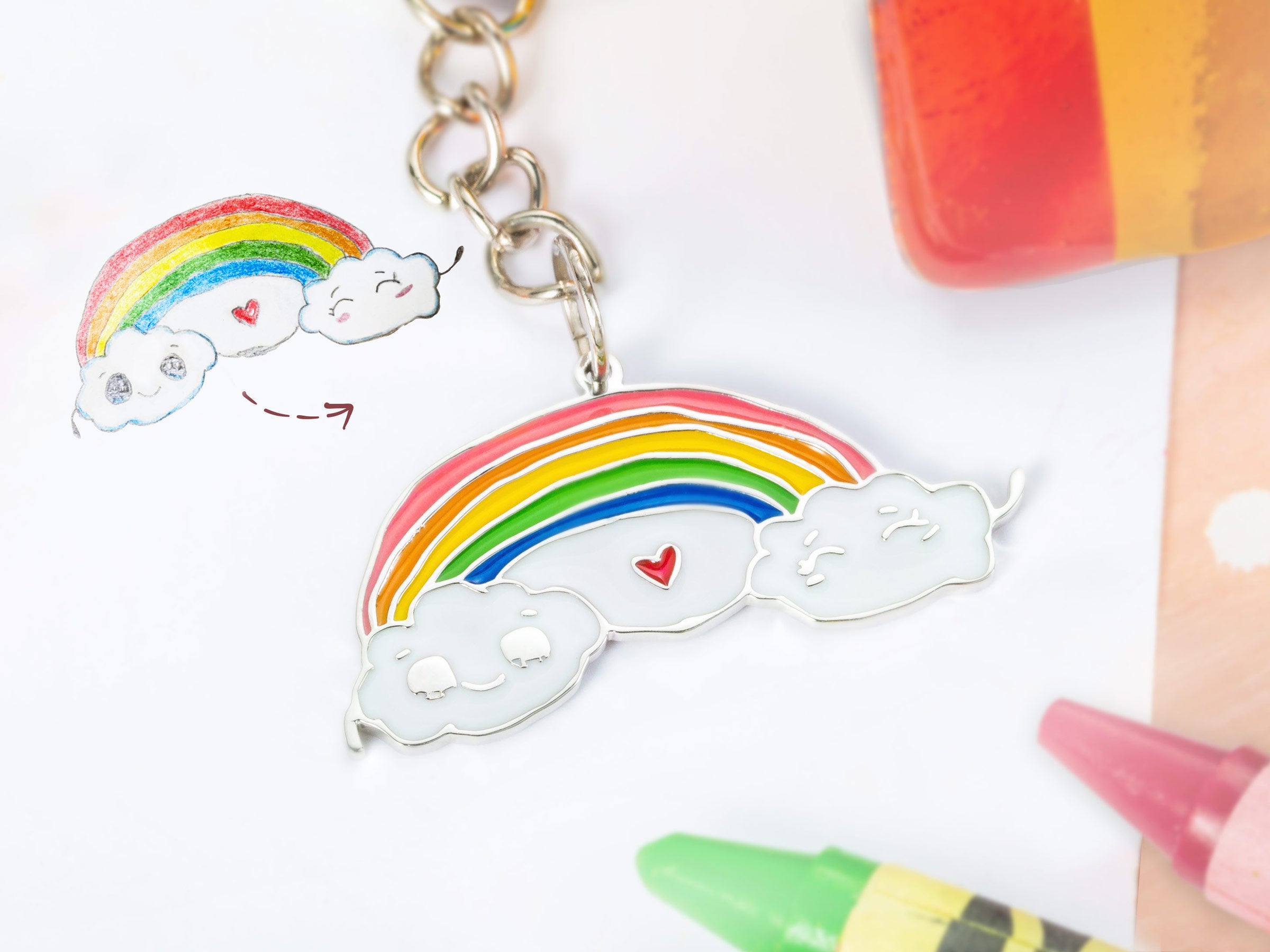Key Chain Drawing Toy Turn Drawings into Keychain - iDooodle