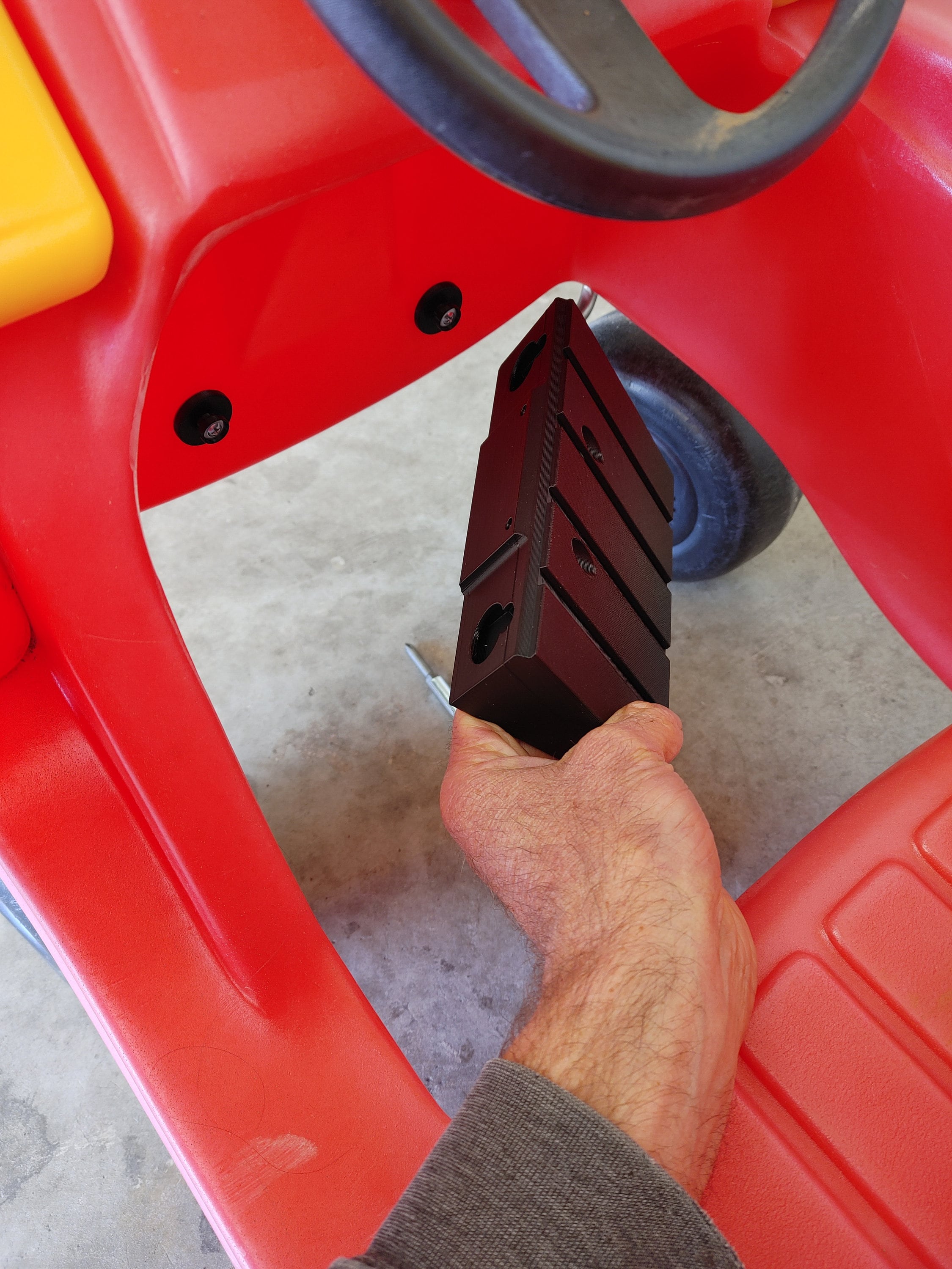 Install kit for older Cozy Coupe floorboard