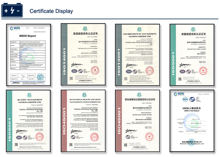JstaryPower Certifications