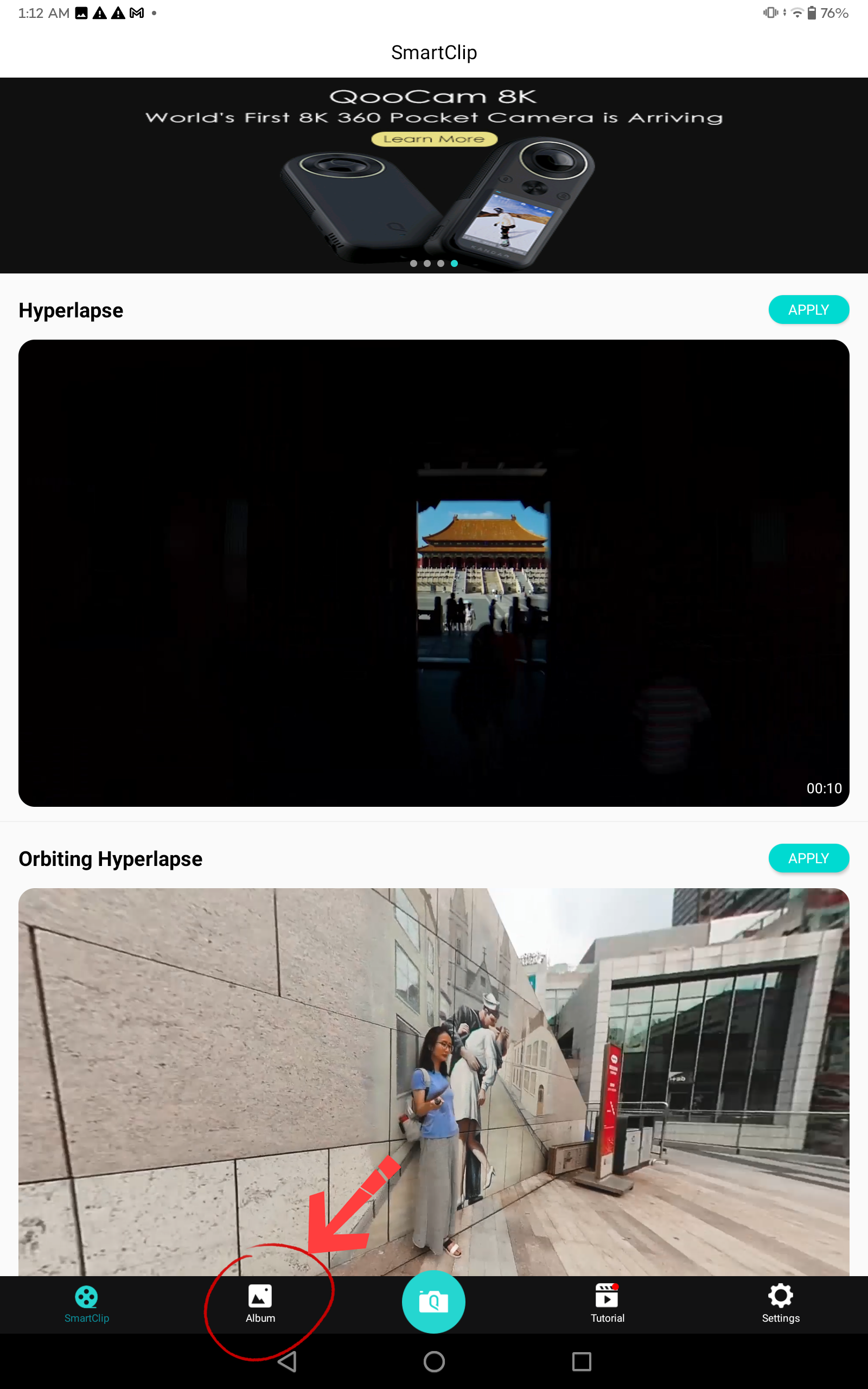 QooCam EGO x Lume pad Quick User Guide