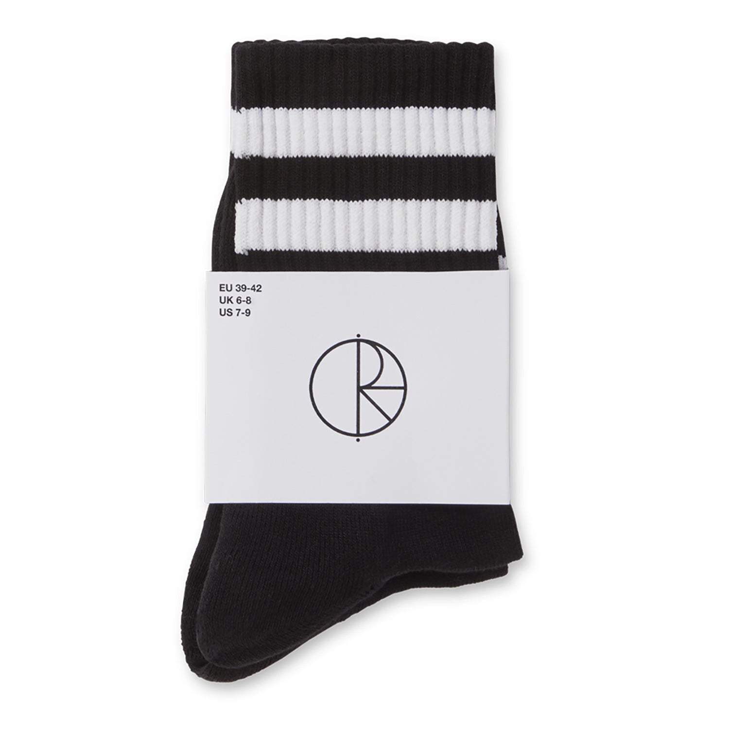 Polar Skate Co. Happy Sad Socks Black