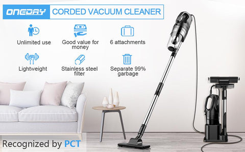 Corded vacuum cleaner