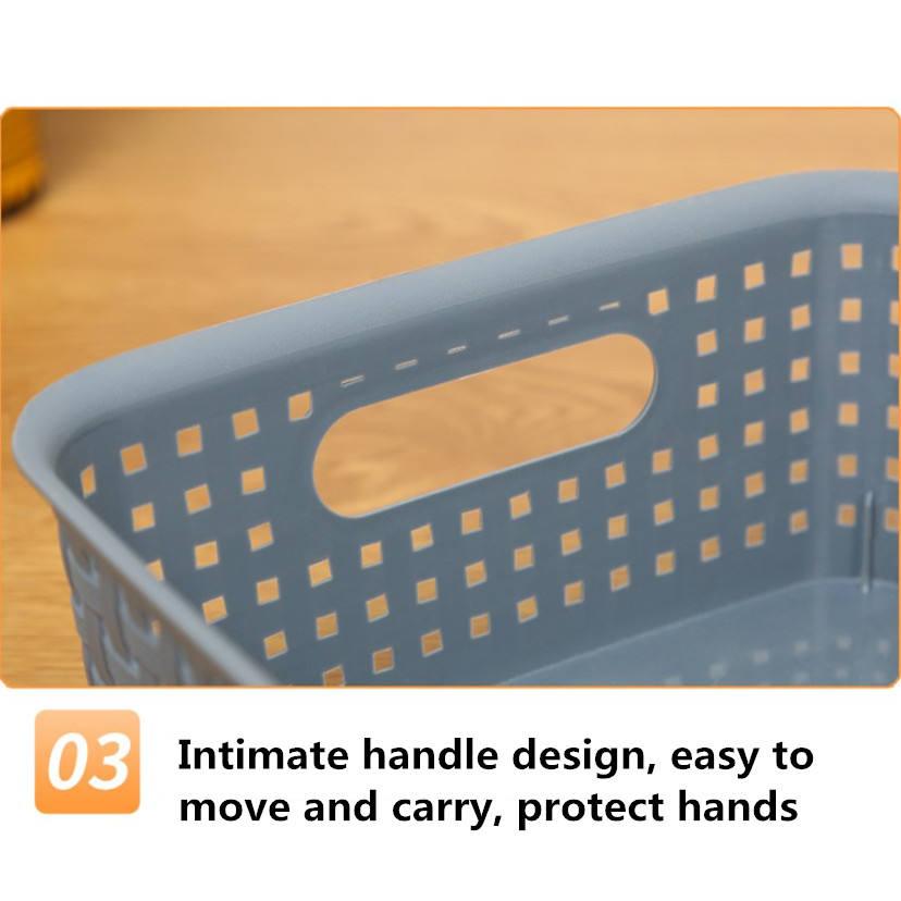 6 Pack! Woven plastic Home storage baskets