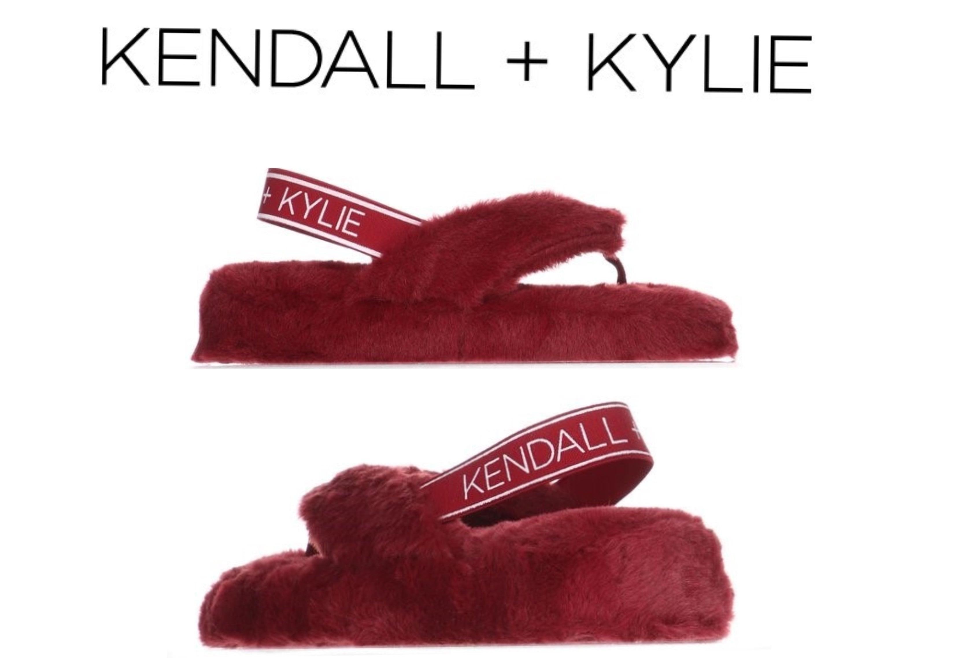 Kendall + Kylie Faux Fur Slippers Multiple Sizes!