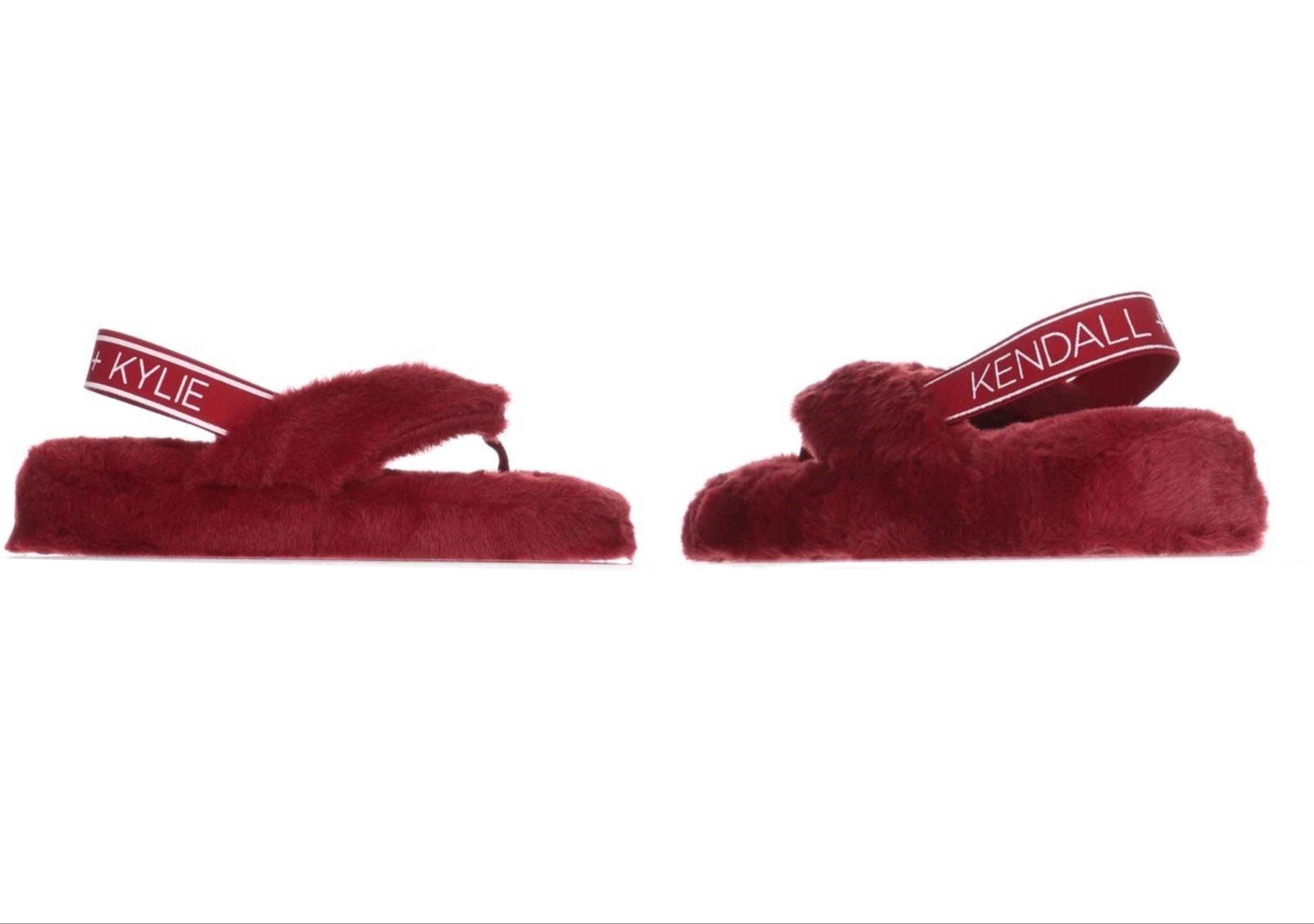 Kendall + Kylie Faux Fur Slippers Multiple Sizes!