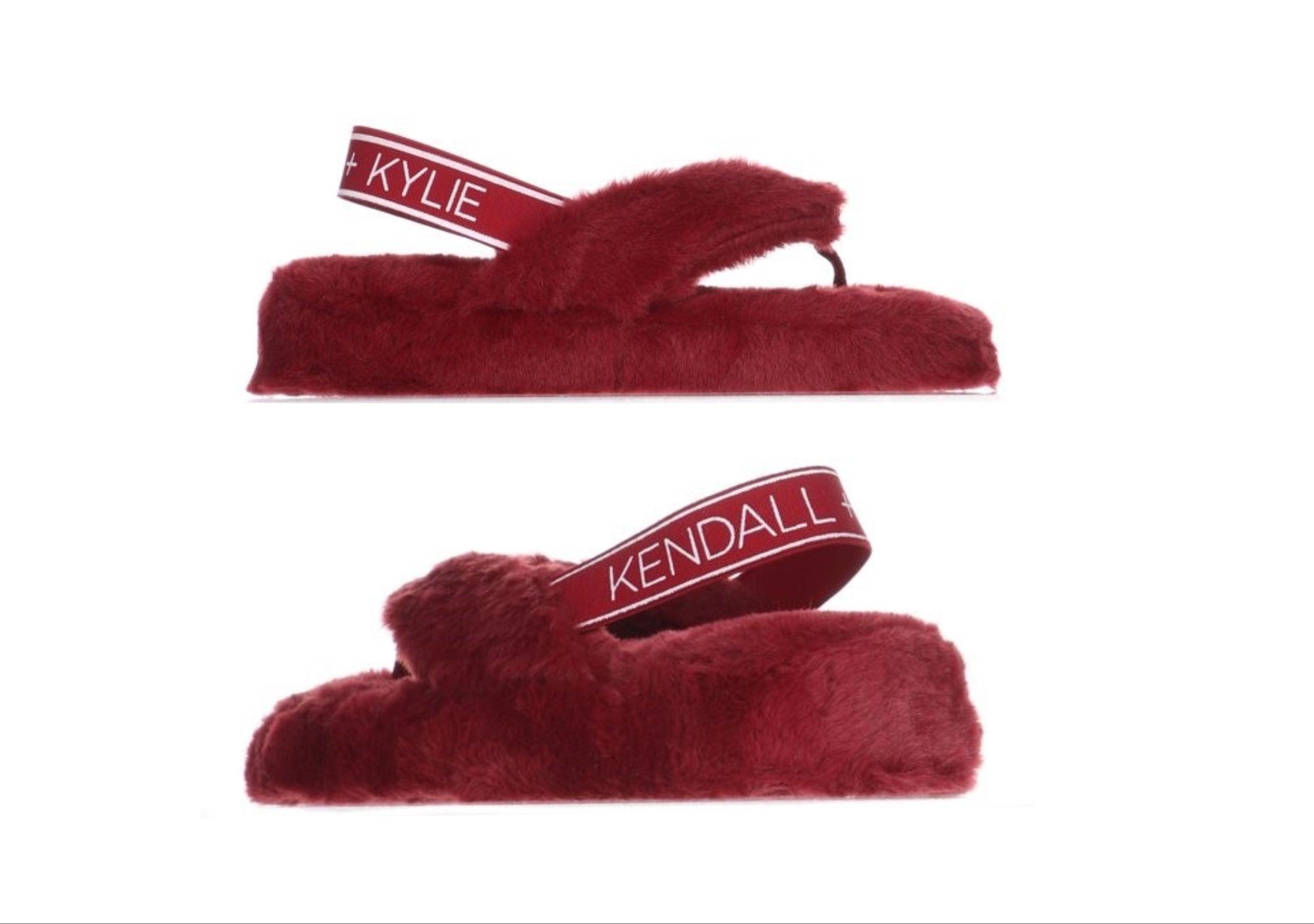 Kendall + Kylie Faux Fur Slippers Multiple Sizes!