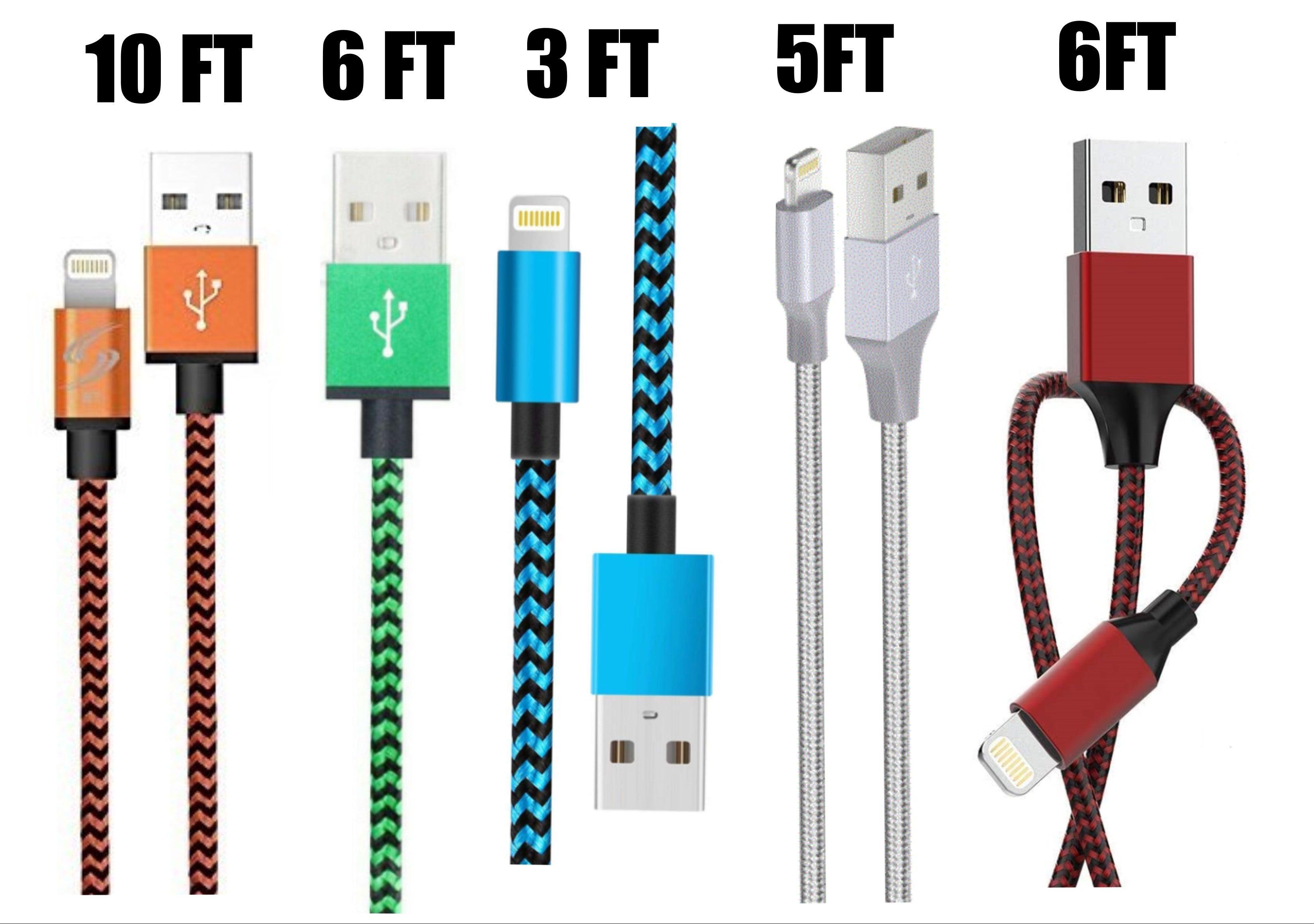 Special Assorted Charger Compatible for Iphone Cable for Iphone 5 Pack!