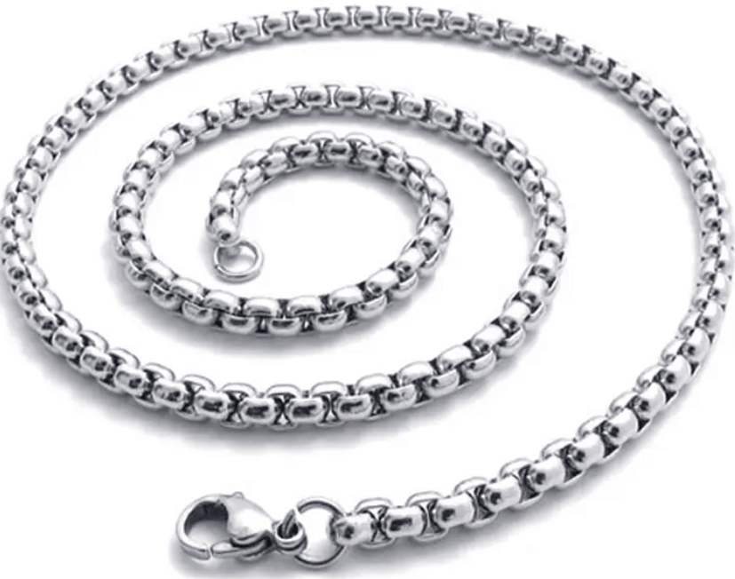 Stainless Steel Necklace Chains (Multiple Sizes & Styles)