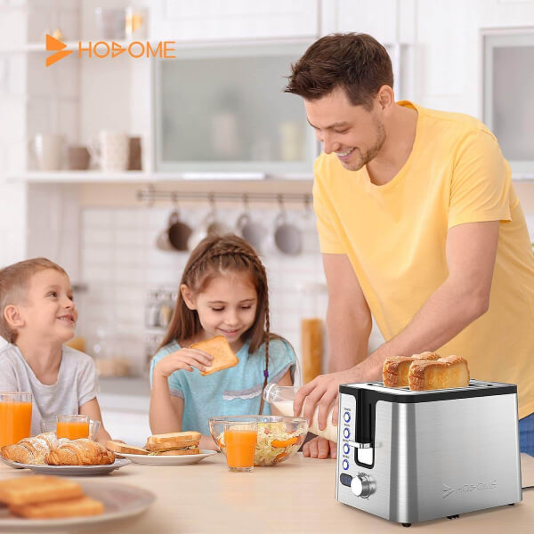 hosome stainless steel bread bagel 2 slice toaster