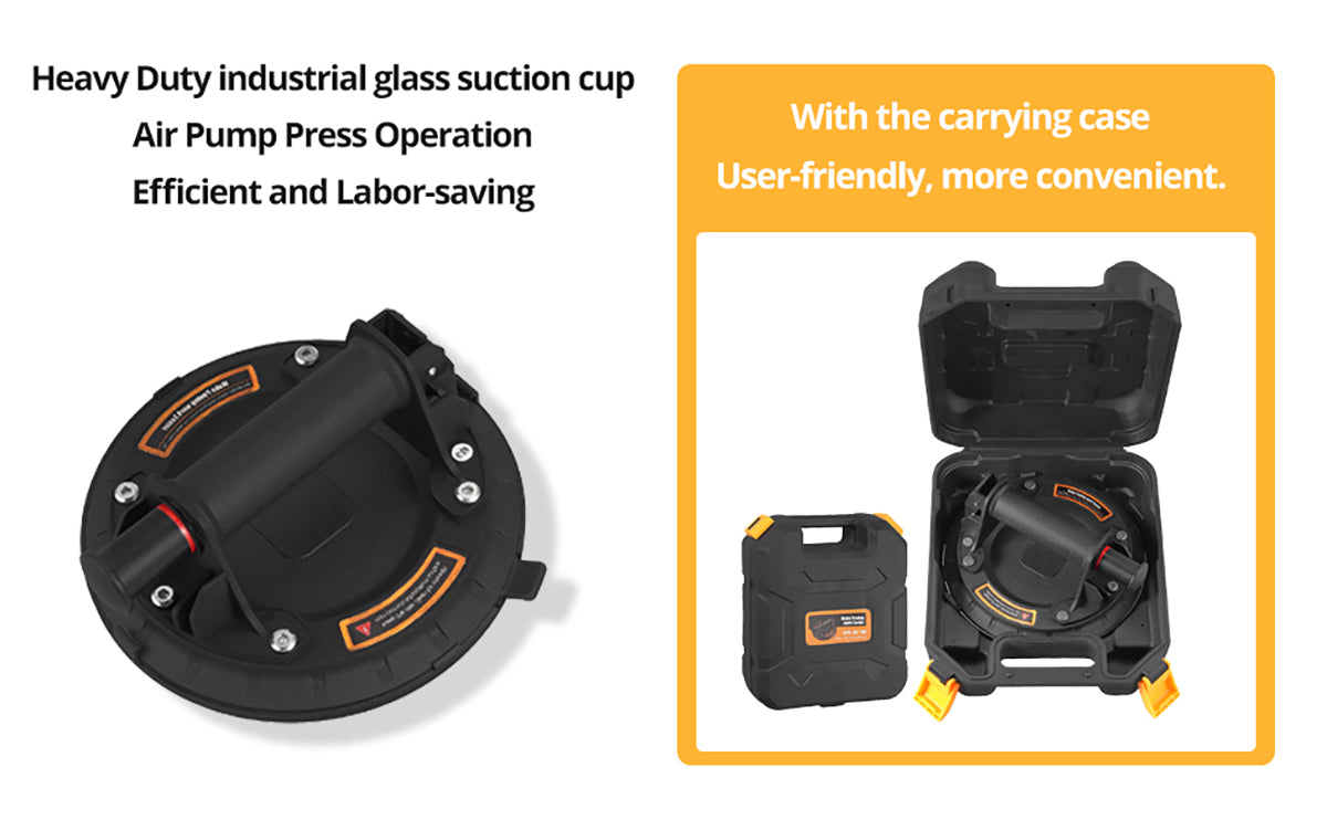 Proster 8" Heavy Duty Vacuum Suction Cup with Carrying Case