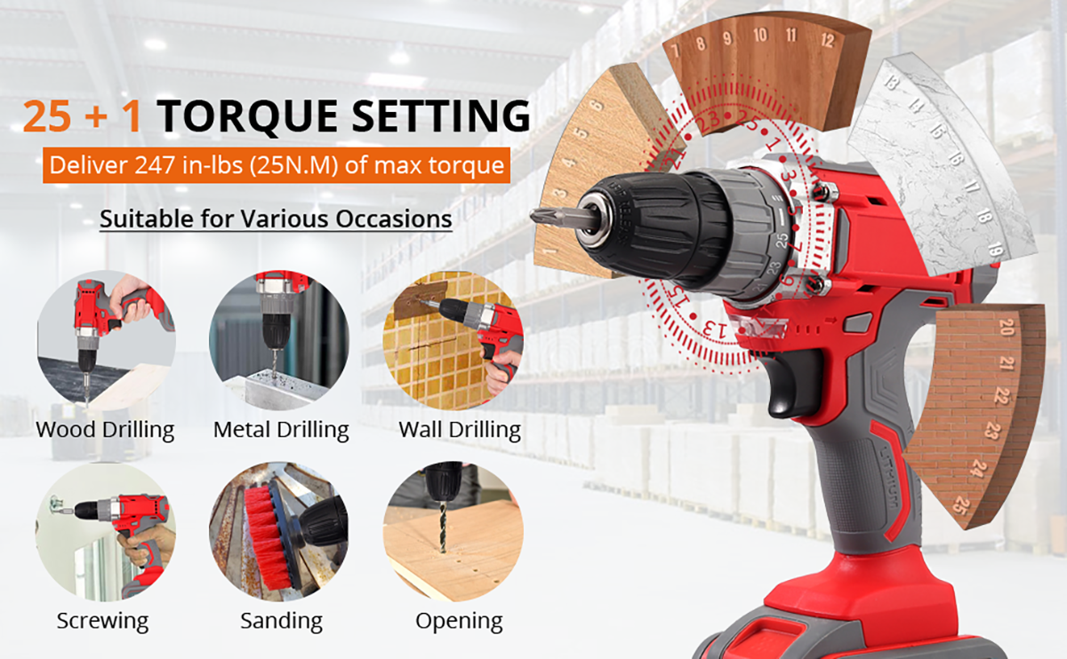 Proster Household Tool Kit with Drill Tool Kit Set