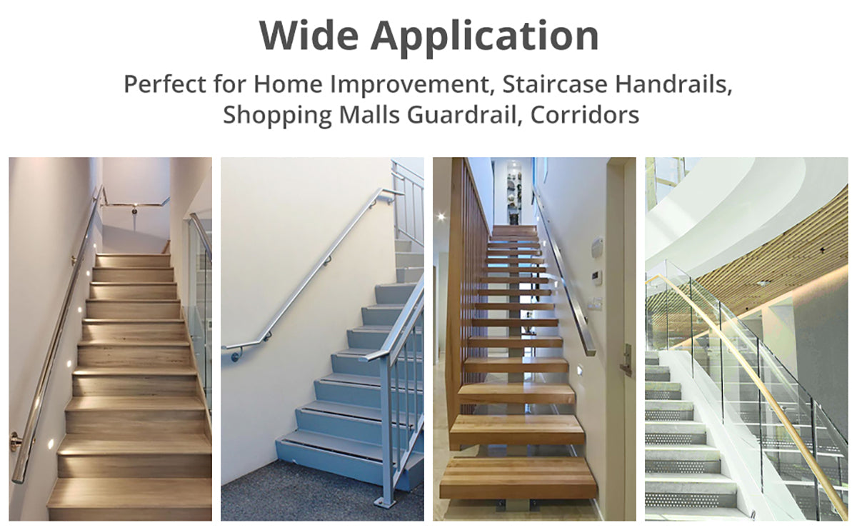 Proster 4PCS Stair Handrail Bracket Stainless Steel