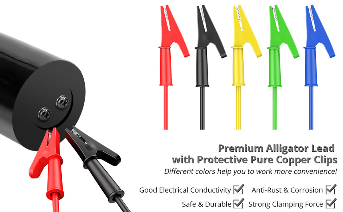 Proster 5PCS Test Leads 4mm Stackable Banana Plug