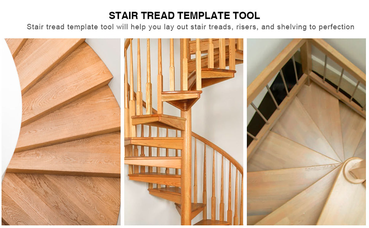 Proster Stair Tread Template Set, Stair Tread Jig, Stair Cutting Tools Proster Stair Tread Template Set, Stair Tread Jig, Stair Cutting Tools