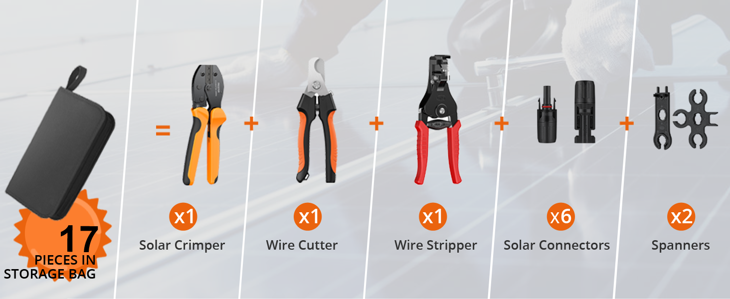 Proster Solar Crimping Tools Set for 2.5-6.0mm²