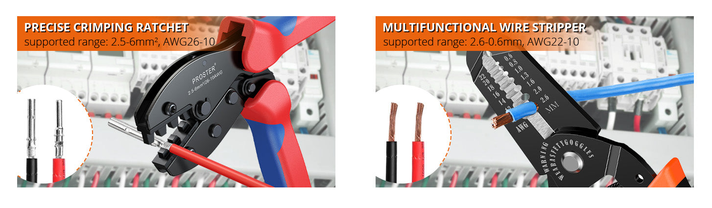 Proster Solar Crimping Tools Stripper for 2.5/4.0/6.0mm²