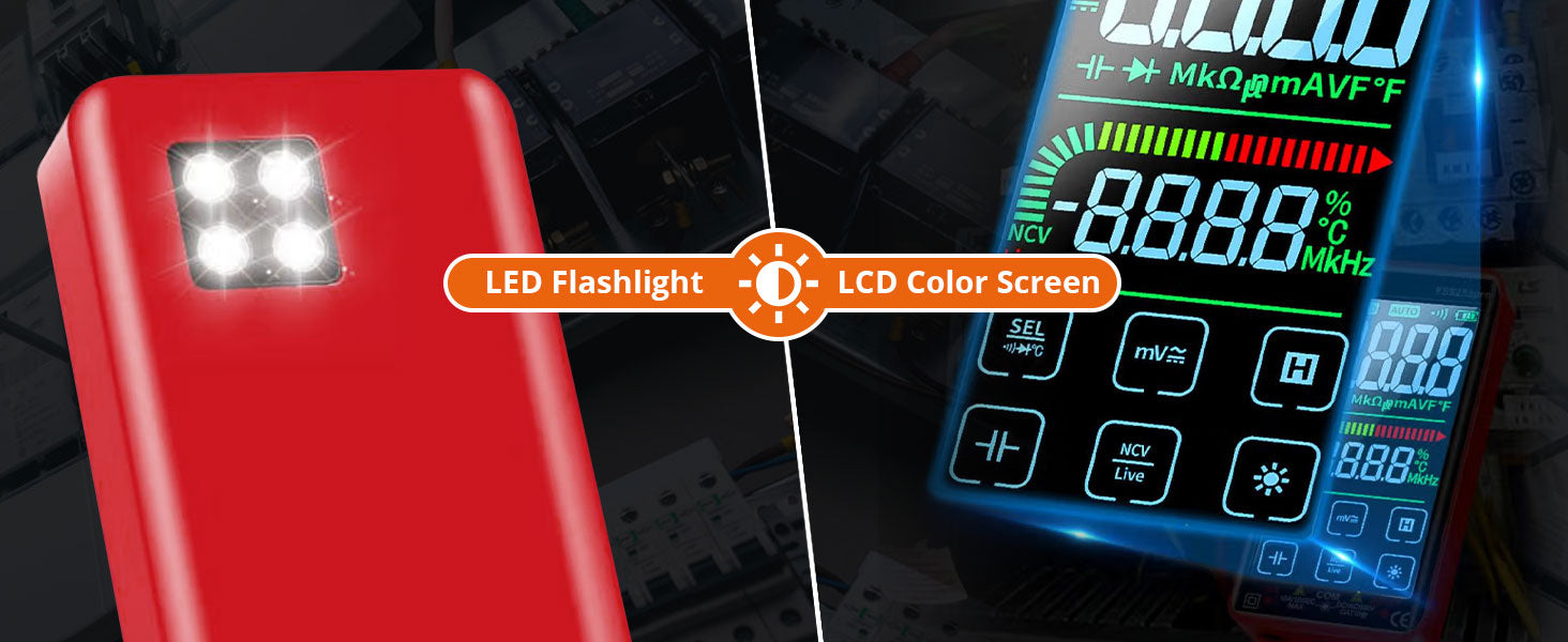 Proster Digital Multimeter 10000 Counts Smart Touch Screen TRMS Meter