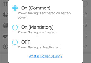 power saving common