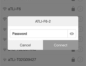enter wifi's password